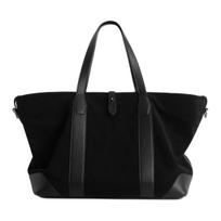 COS Casual Lazy Style Snap Closure Tote Bag Shopping Bag Suede Leather Handbag Men tote bags Black 1315392001 Black