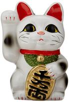 Ailenet Tokoname Maneki-neko Baltas 8x7x13cm Dešinė letena Laimės pinigų katė Japonų balta