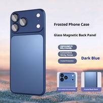 For IPhone 16 15 14 13 12 Pro Max Convert to 17 Pro Max Back Sticker for Magsafe Case for iPhone 17 Pro Max Slim AG Back Cover iPhone 15 tamsiai mėlyna spalva