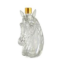 Elegant Horse Head Bourbon Decanter High Borosilicate Glass Wine Bottle MultiFunctional Soaking Bottle For Home Bar 1