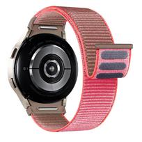 Dirželis Samsung Galaxy Watch 7/6/4/classic/5 pro 44mm 40mm riešui Be tarpų Nailoninė sportinė kilpa correa apyrankė Galaxy Watch 7 Dirželis Galaxy Watch 7 40mm neoninės rožinės spalvos
