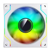Darkflash DM20 computer fan baltos spalvos
