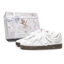 Adidas Neo VL Court 2.0 Da Vinci, Dėžė, Šokių Muzika Žemi Batai Riedlentė Unisex Kreminės spalvos HQ1802(TeamM-S-BOX) 35⅔
