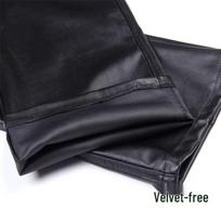 Men's Summer Stretchy PU Leather Pants: Waterproof, Oil-Resistant, Dirt-Resistant, Loose-Fit, Lightweight, Work Safety Casual Pants. Extra Large 44 (Waist 3.4 ft) juoda