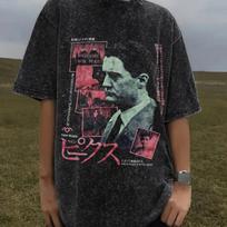 Twin Peaks TV serialo marškinėliai David Lynch grafika Vyriški Moteriški skalbti didelio dydžio apvalia kaklo iškirpte medvilniniai gatvės apranga moteriški vyriški drabužiai L