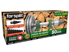 Sraigtinė malkų skaldyklė 80mm su skriemuliu / rinkinys ZK2U-080K2