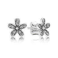 Pandora Blizganti Ramunėlė 925 Sidabro Auskarai Moteriški auskarai 290570CZ Box