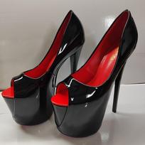 Sexy Women Pole Dance Shoes Pumps Party Club Platform High-heeled 20cm Shoes Summer  Sandals Stripper Shoes 35