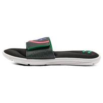 Under Armour Men's Ignite 6 Graphic Strap Slide Black Cerise 3024450-004 40