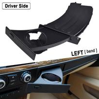 51459125622 51459125626 Automobilio priekinis kairysis puodelių laikiklis gėrimų stovas Auto priedai BMW E60 525 528 530 535 2003 2004 m. Black-Left Bend