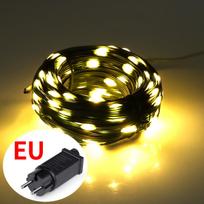 Kalėdinė dekoracija 10M-100M AC220V į DC 24V Kalėdinė LED girlianda Lauko Vidaus LED girliandų girlianda Sodo Vejos Dekoravimui 10M
