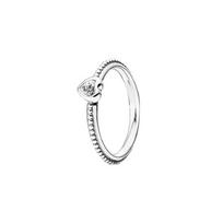Pandora Širdis 925 Sidabro Romantiškas Minimalistinis Madingas Žiedas Moteriški žiedai 190896CZ 48