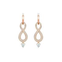 Swarovski Infinity Meilės Auskarai Moteriški Auskarai Rožinio Aukso 5512625 Box (Random Color)