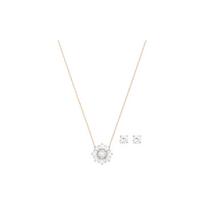 Swarovski Sunshine Karoliai ir Auskarų Rinkinys Moteriški Papuošalai Rožinio Aukso 5480468 Box+Shopping Bag (Random Color)