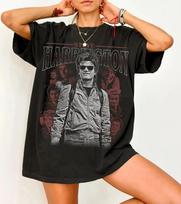 Medvilniniai Steve Harrington marškinėliai Unisex raštuoti marškinėliai 80-ųjų TV serialo Stranger Things marškinėliai Retro Klasikiniai drabužiai Gerbėjui 4XL gray