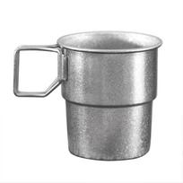Sudedami kavos puodeliai, titano kempingo puodeliai, 300 ml, sulankstoma rankena, lauko kavos puodeliai, daugkartinio naudojimo Ice flower without cover