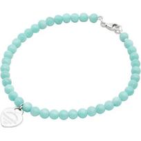 Tiffany & Co. Logotipas Širdelė Pakabukas 925 Sidabro Akvamarino Apyrankė Unisex apyrankė Mėlyna 30157516 M