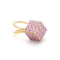 Swarovski Curiosa Kokteilinis Žalvarinis Stiklinis Žiedas Moteriški žiedai Rožinis 5633644 58