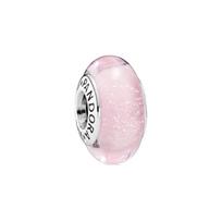 Pandora Disney Miegančioji gražuolė Šviečiantis tamsoje Stiklo pakabukas Moteriškas pakabukas Šviesiai rožinis 791658 F,Silver