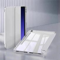 For Samsung Tab S7 S8 S9 S9FE S10FE 10.9 S11 11“ S10 Plus 12.4 Case Smart Cover For Tab A11 Plus A11 A9 8.7 Plus 11 A8 S6 Lite Tab A9 8.7 inch pilka spalva