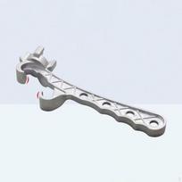 Bucket Opener Wrench,Lid Removal,Easy to Use,Bucket Lids Lifter Tool,Pail Paint Can Lid gray