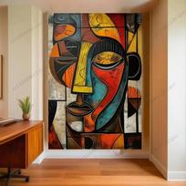 Modern Living Space Or Art - Themed Room Wall Decor Aesthetic Dorm Decor Wall Decorating Cloth 29x37in