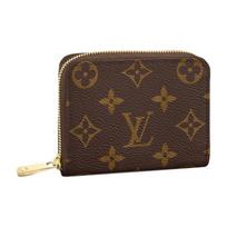 LOUIS VUITTON Zippy Classic Monogram Užtrauktukas Kompaktiškas ir Nešiojamas Padengtas Drobės Piniginė Piniginė Įprasta Moteriška Ruda Gift Set(Basic Set+Original Box&Handbag） ruda