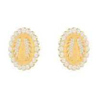 Swarovski Laimės Deivė Romantiški Žavingi Angelo Sparnų Auskarai Moteriški auskarai 5464120 Gold Plated