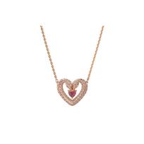 Swarovski Sublima Širdelės Pakabukas Karoliai Moterims Karoliai Rožinio Aukso 5662874 Box (Random Color)