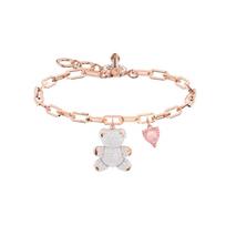 Swarovski Teddy Sparkling Teddy Bear Bracelet Women bracelet Rose-Gold 5599284 Box (Random Color)