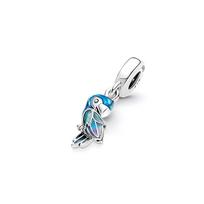 Pandora Jungle Paradise papūgos pakabukas Unisex papuošalų aksesuarai 791679C01 Multicolor,F
