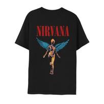 Nirvana In Utero Angel Graphic Print Grunge Rock Band Vintage Style Short Sleeve Streetwear T-Shirt 4XL