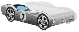 Vaikų lova Automobilis CORVETTA 140x70 PILKA be liepsnų