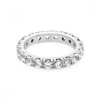 Pandora 190050c01 Nesenstantis žvilgantis žalias amžinybės sidabrinis žiedas 190050C01-48