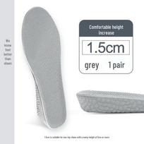 Boost Popcorn Height-Increasing Insoles for Men & Women - Breathable, Sweat-Absorbent, Flexible, Soft, Lightweight Sports Inner Height Enhance Pad 39