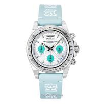 INVICTA Speedway Forces Of Nature Chronograph GMT Sidabrinis ciferblatas Kvarcinis Nardymo 49291 200M Vyriškas laikrodis sidabras