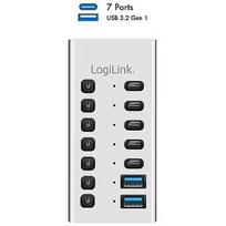 Logilink Hub USb3.2 Gen1 7 ports USB-A/C, on/off switch UA0447