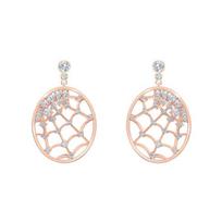 Swarovski Voratinklio tuščiavidurio dizaino auskarai Moteriški auskarai Rožinio aukso 5488406 Rose Gold