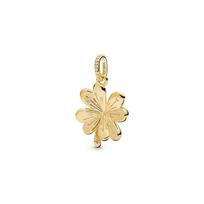 Pandora Shine Lucky Keturlapis dobilas Pakabukas Moteriškas pakabukasauksas 367935CZ Box,Gold