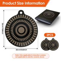 Induction Hob Protector Mat Kitchen Heat Insulation Mat Induction Cooker Gasket Round Silicone Induction Hob Clean Protector Mat M