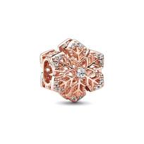 Pandora Fashion Trend Festival Snowflake Pendant Women pendant 782378C01 Rose Gold,F