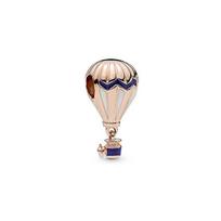 Pandora Karšto Oro Baliono Pakabukas Su Raidės Logotipu Moteriškas Pakabukas Rožinio Aukso Mėlynas 788055ENMX Rose Gold Blue beige