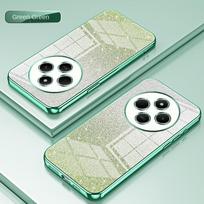For Xiaomi Redmi 14C Case Soft TPU Fashion Bling Glitter Slim Protective Back Cover Case For Xiaomi Redmi 14C 4G Phone Shell For Redmi 14C 4G žalia
