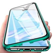 360° magnetinis apsauginis dėklas, skirtas Samsung Galaxy A55 A52S A56 A53 A54 5G, dvipusis grūdintas stiklas, smūgiams atsparūs telefono dėklai For Galaxy A56&Front and rear glass žalia