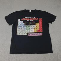 Žvaigždžių karai marškinėliai vyriški L dydžio Periodinės elementų lentelės grafinis T-shirt Filmas Sci-Fi S gray