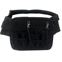 Slaugytojo Fanny Pack kelių kišenių dizainas su reguliuojamu dirželiu Daugiafunkcinis nešiojamas juosmens laikiklis užimtiems ligoninės profesionalams juoda