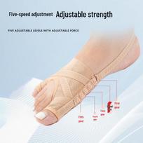 Hallux Valgus ortopedinis įtvaras su pirštų skirtuku dėvėjimui dieną ir naktį Size L [38-42]