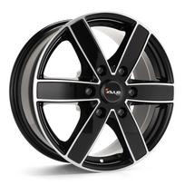 Ratlankis AVUS AC-V61 R16x6.5 6x125 ET 68 CB 74.1 (Black Polished) (1215 kg)