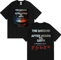 The Weeknd T-shirt After Hours Til Dawn with Playboi Carti Europe 2026 Shows Schedule Dates Two Sided Oversized Y2k Short Sleeve 4XL
