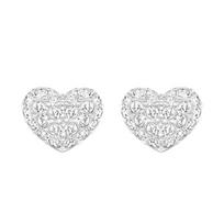 Swarovski Pradurtas Širdies 3D Širdies Auskarai Moteriški Auskarai 5109990 Box (Random Color)